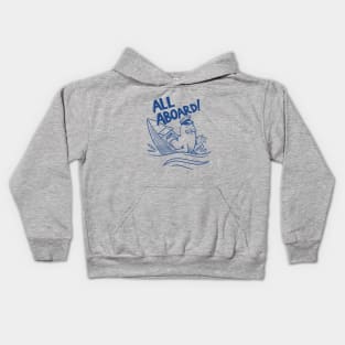 Freya the Walrus - All Aboard the Boat Kids Hoodie